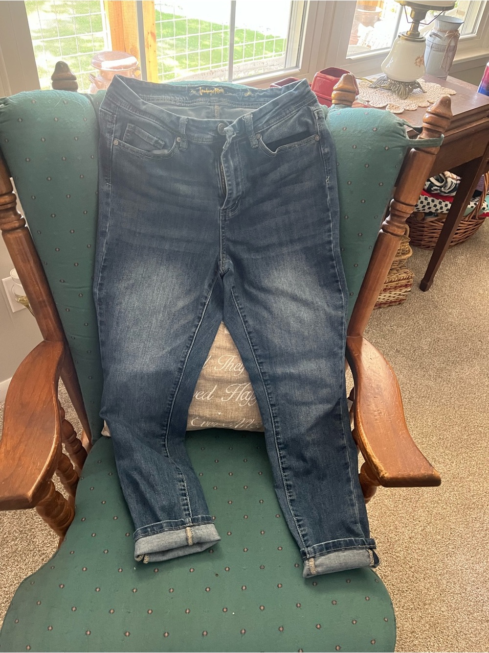 Indigo Rein Women's Medium Blue Boyfriend Jeans